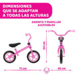 Bicicleta sin pedales Chicco First Bike - Imagen 4