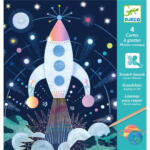 Cuadros para rascar Misión cosmos