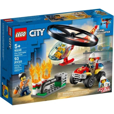 Lego city Intervención del Helicóptero de Bomberos