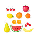 Juego alimentos frutas (15 unidades) - Imagen 2