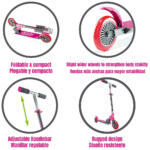 Patinete plegable City Scooter Moltó Rosa - Imagen 3