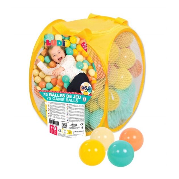 Bolsa 75 pelotas colores mixtos