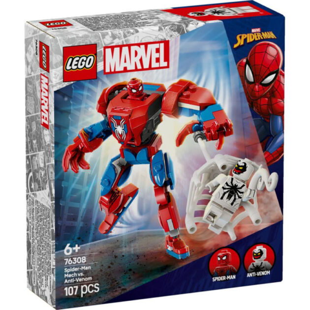 LEGO Súper Héroes Marvel Armadura Robótica de Spider-Man vs. el Anti-Venom
