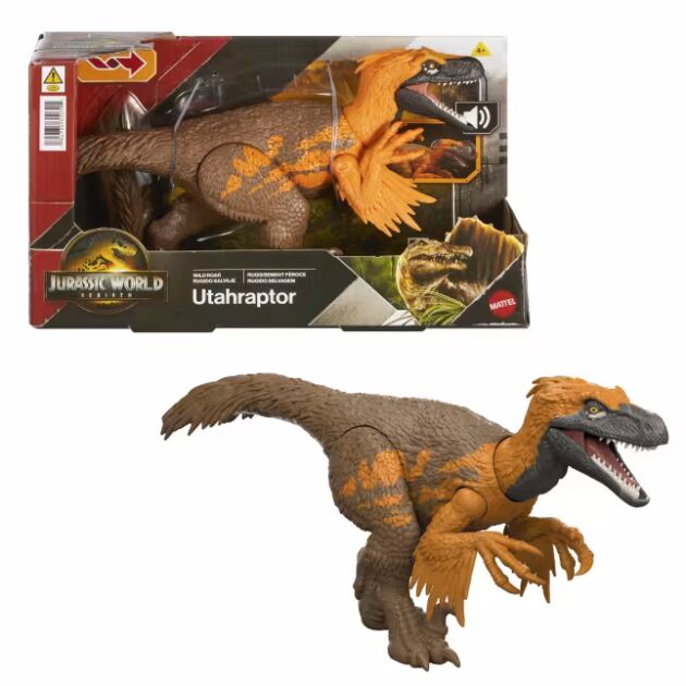 Jurassic World El Renacer Dinosaurio Utahrraptor Rugido Salvaje