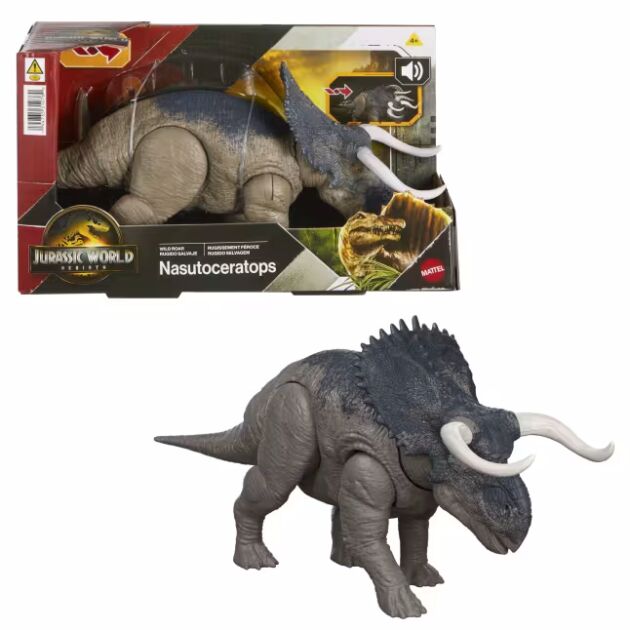 Jurassic World El Renacer Dinosaurio Nasutoceratops Rugido Salvaje