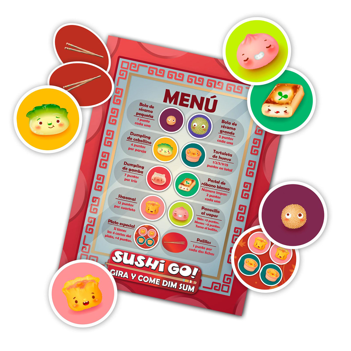 Sushi Go Gira y Come Dim Sum - Imagen 3
