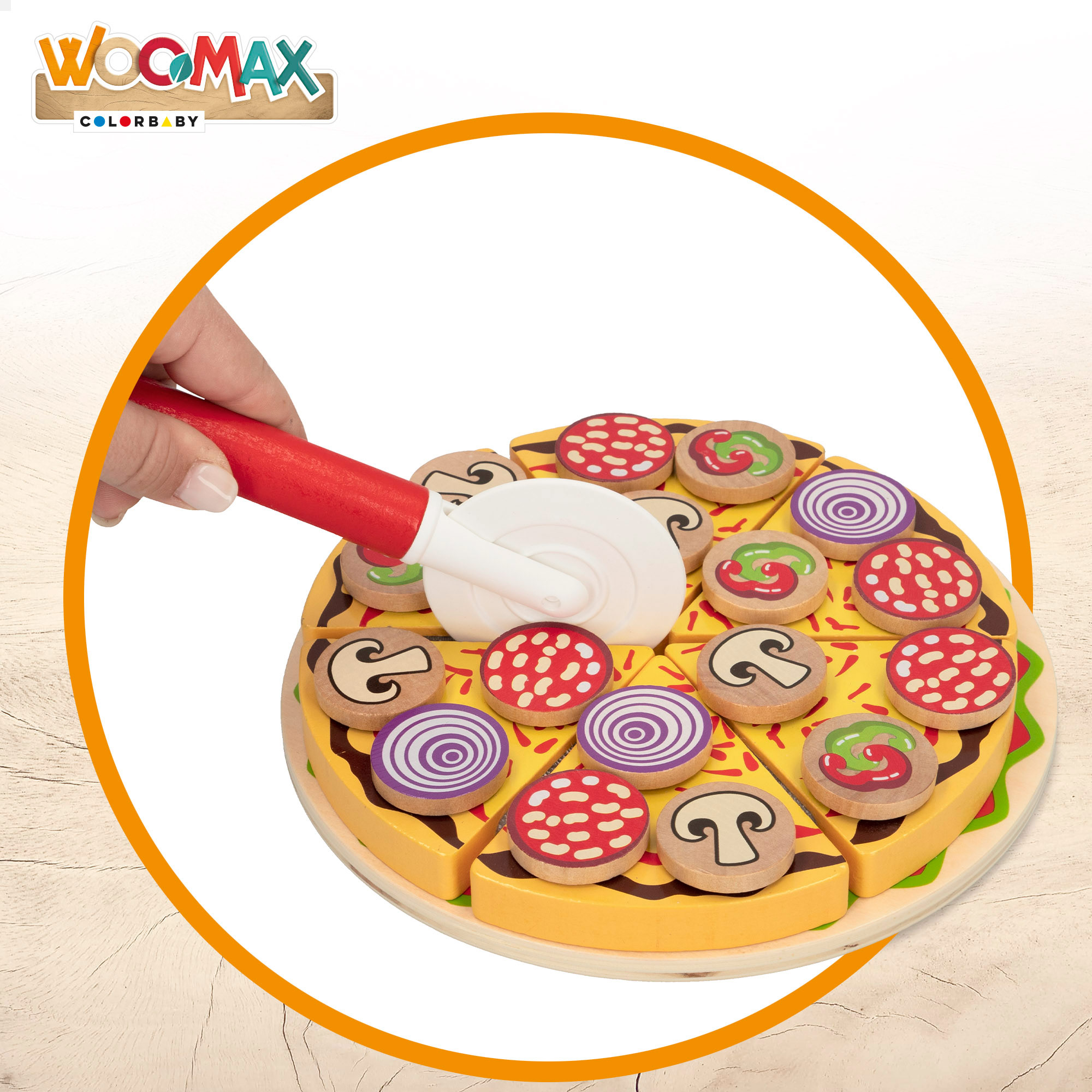 WOOMAX-SET PIZZA DE MADERA 27 PCS +24M - Imagen 2