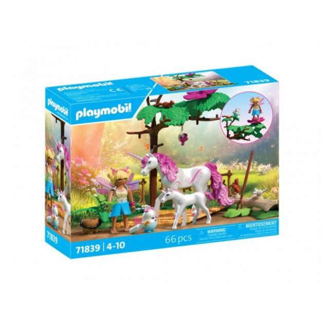 Playmobil Establo mágico unicornio para mamá y potro