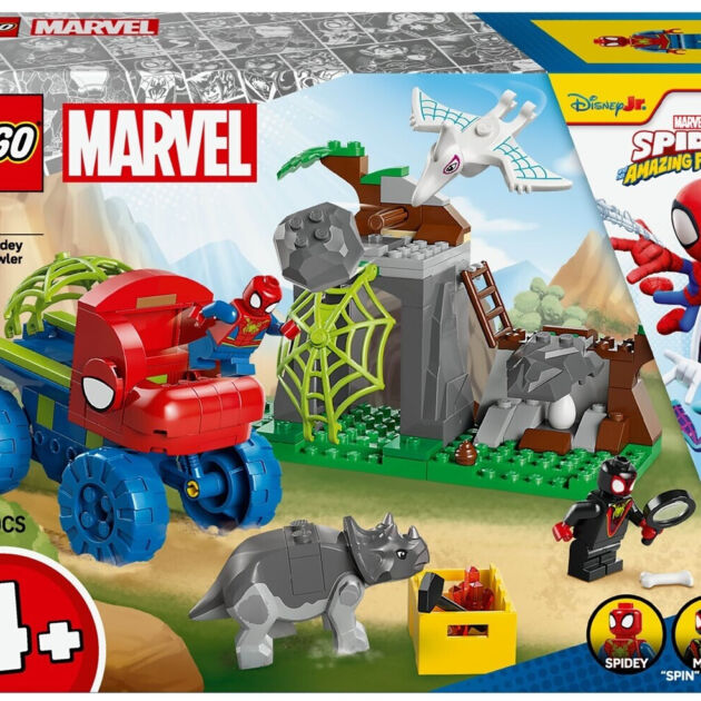 Lego Marvel Todoterreno Dinosaurio y Equipo Spidey al Rescate