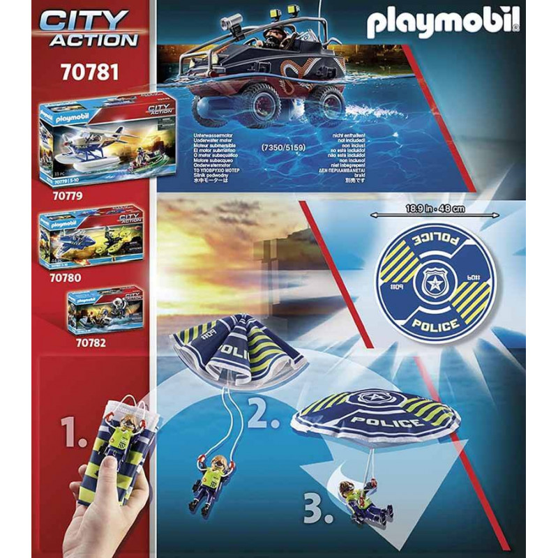 Playmobil City Action Paracaidista Quad Bandidos - Imagen 4