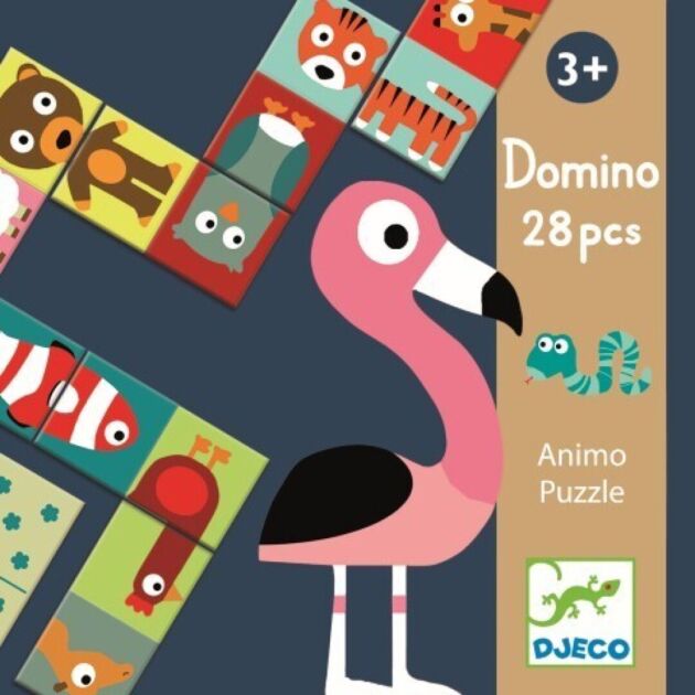 Educativos Domino Animo-puzzle