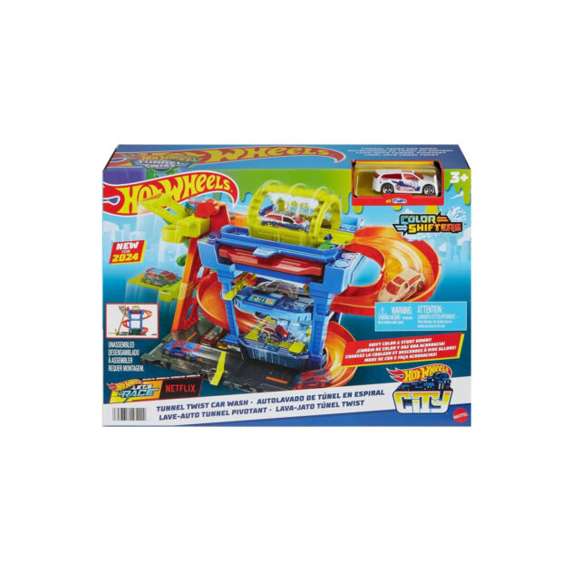 Hot Wheels Color Shifters Autolavado De Túnel En Espiral