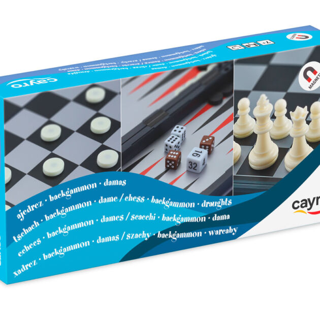 AJEDREZ – DAMAS- BACKGAMMON MAGNÉTICO