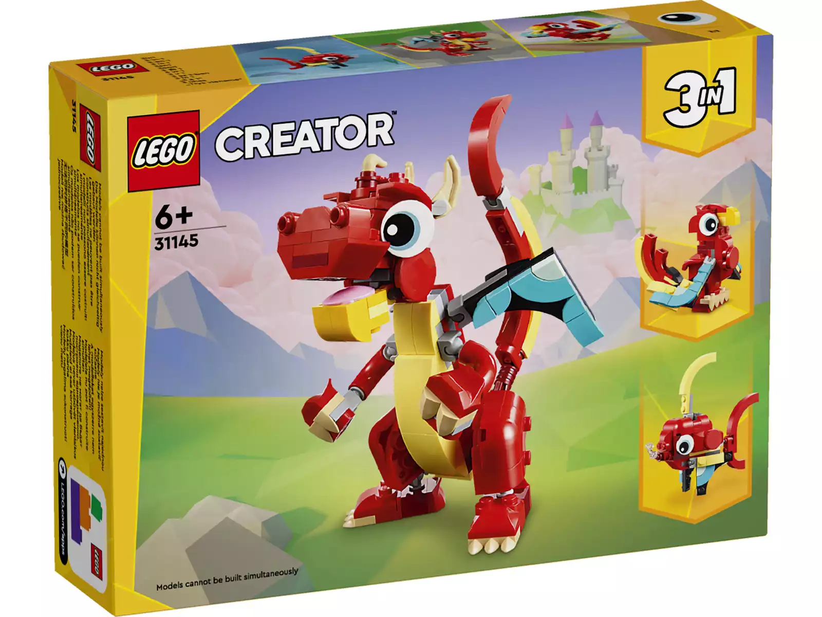 Lego Creator Dragón Rojo